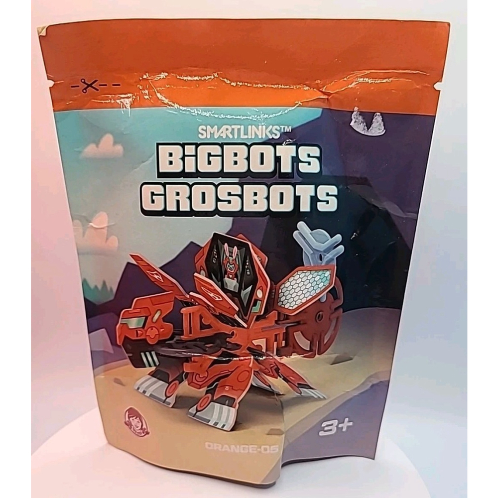 Wendy's Smartlinks Bigbots Orange-05 Kids Meal Toy New Sealed